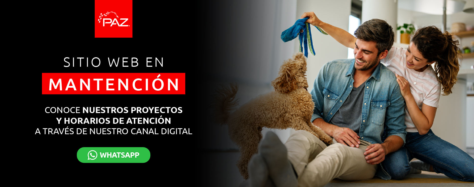 Paz Inmobiliaria - Sitio en Mantenimiento